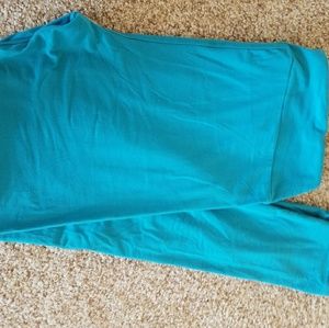 Brand new cerulean blue TC Lularoe leggings
